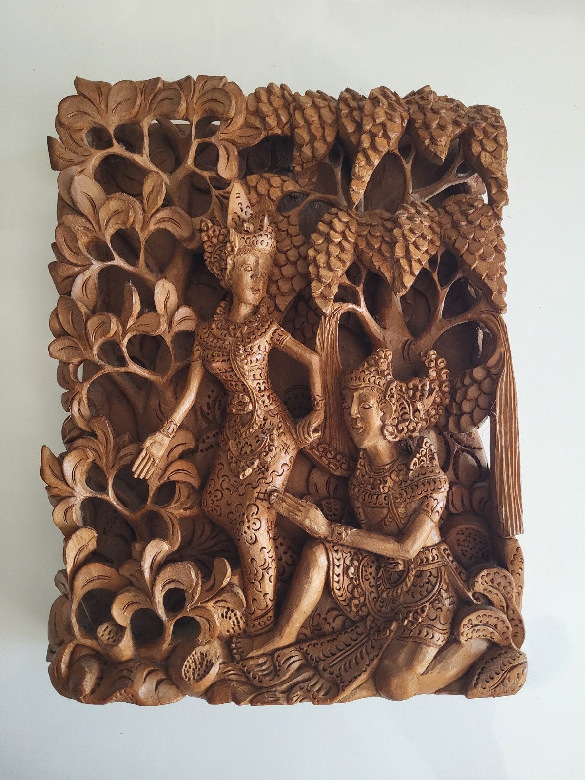 Te koop mooi stuk Balinees houtsnijwerk, Ophalen of Verzenden
