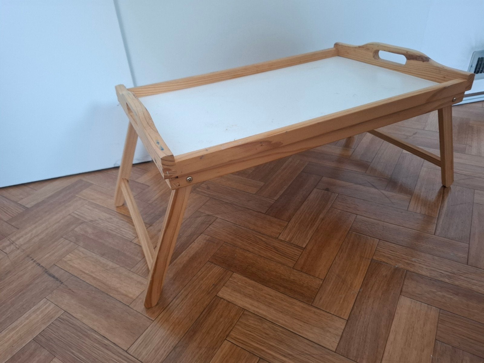 Houten Dienblad voor op de bank/bed - 50x32 cm, Huis en Inrichting, Ophalen of Verzenden, Zo goed als nieuw, Rechthoekig, Hout