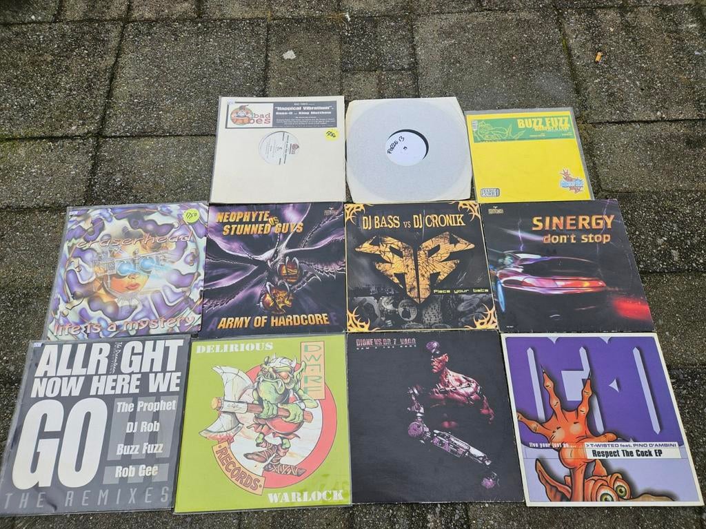 Early Hardcore/Gabber Vinyl Collectie - Diverse Artiesten, Cd's en Dvd's, Vinyl | Dance en House, Ophalen of Verzenden, Gebruikt