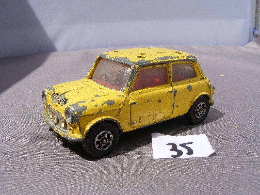 classic BMC Mini cooper S Corgi toys whizz (35)incompleet, Ophalen of Verzenden, Gebruikt, Auto