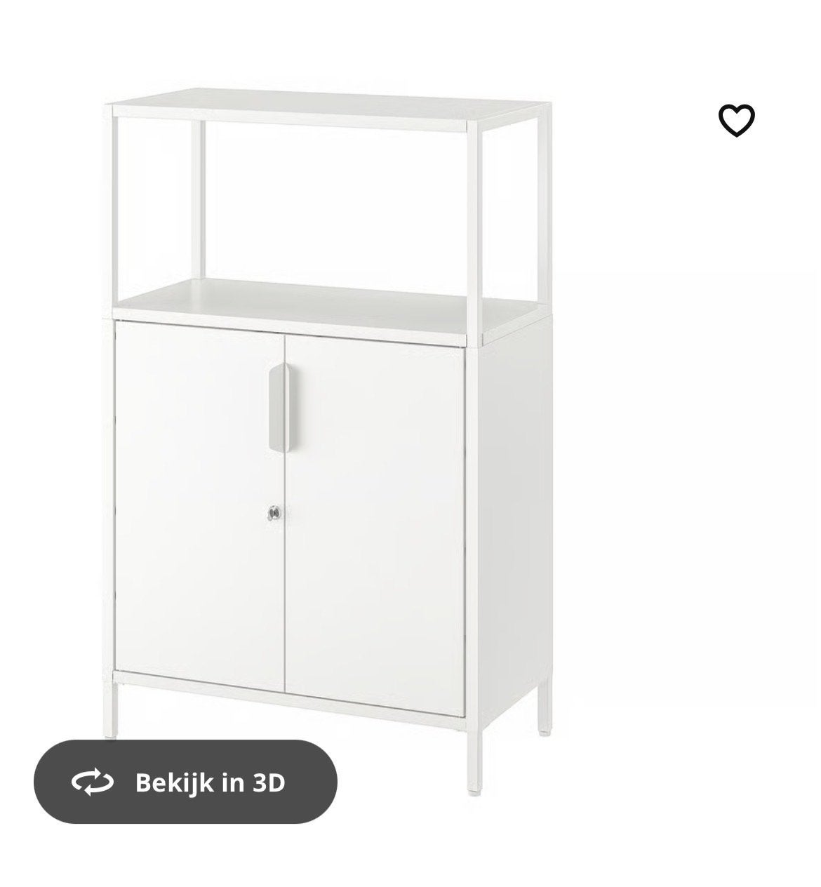 Metalen Dossierkastje Trotten - Wit, 70x35x110 cm, Huis en Inrichting, Ophalen, 100 tot 150 cm, Meerdere deuren, 50 tot 100 cm
