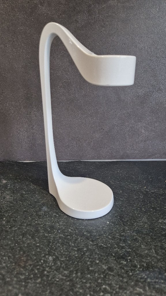Ikea Jatteviktig kandelaar, Monika Mulder, wit metaal. 6B15, Huis en Inrichting, Woonaccessoires | Kandelaars en Kaarsen, Tweedehands verkoop