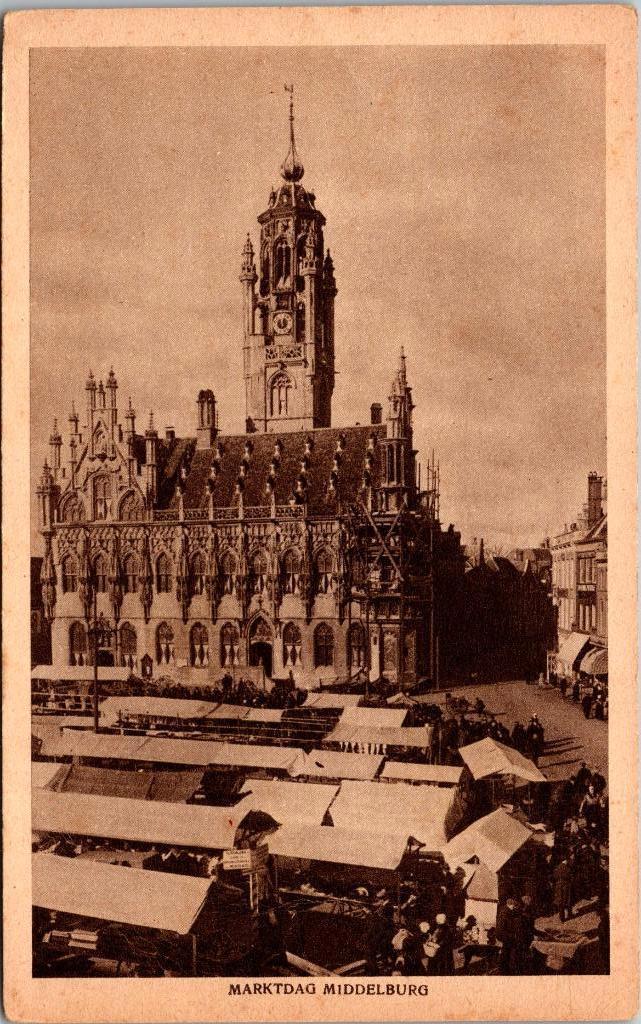 Middelburg - Marktdag, Verzenden, Voor 1920, Ongelopen, Zeeland