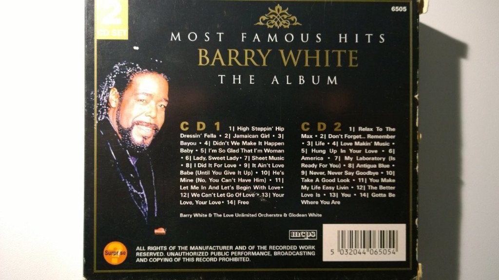 Barry White - Most Famous Hits The Album, Ophalen of Verzenden, Zo goed als nieuw, Soul, Album
