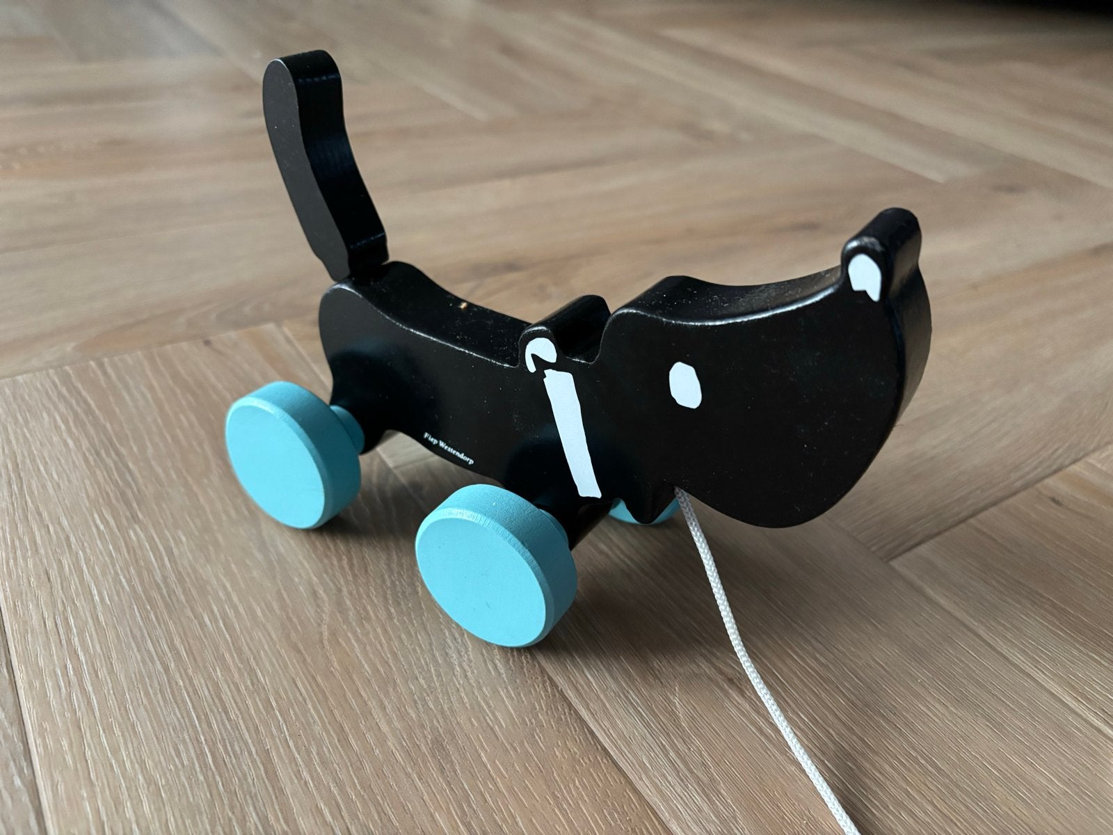 Houten trekspeelgoed Takkie, Ophalen, Zo goed als nieuw, Duw- of Trekspeelgoed