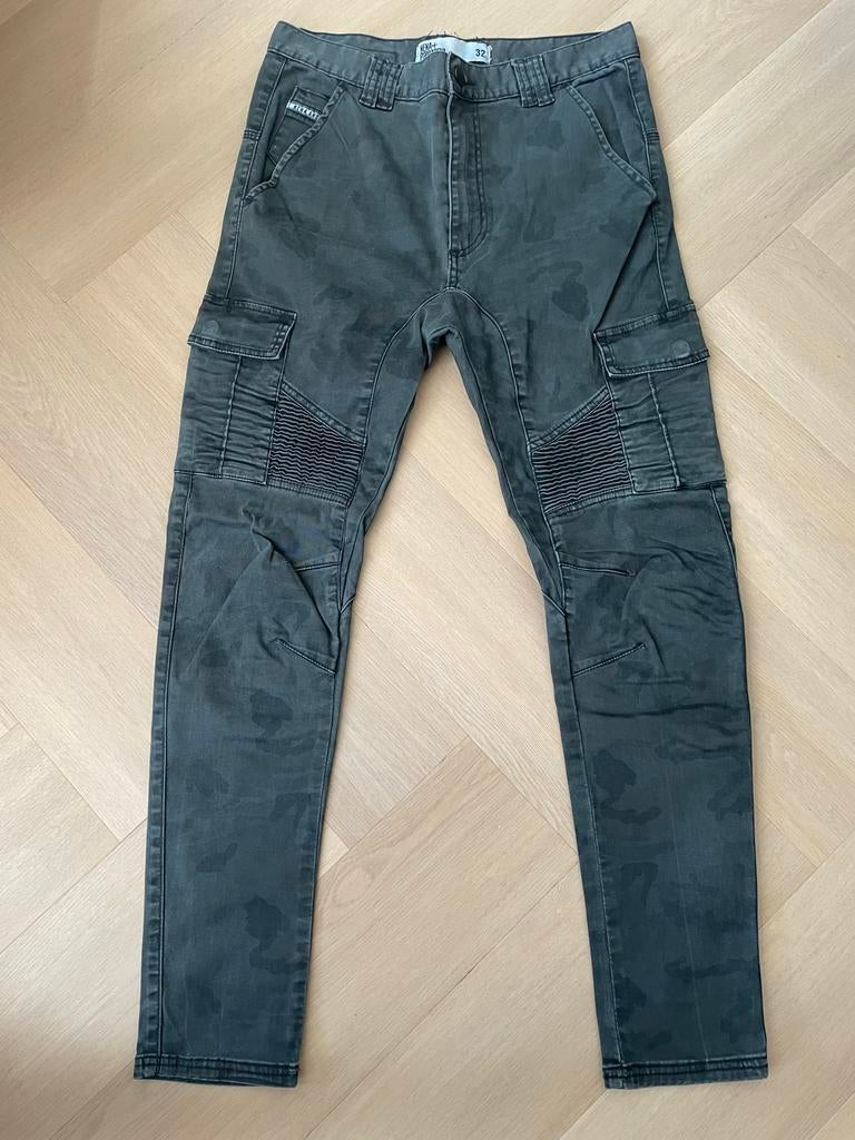 Nena and Pasadena Camouflage Cargo Broek Maat 32, Verzenden, Zo goed als nieuw, Overige maten, Groen