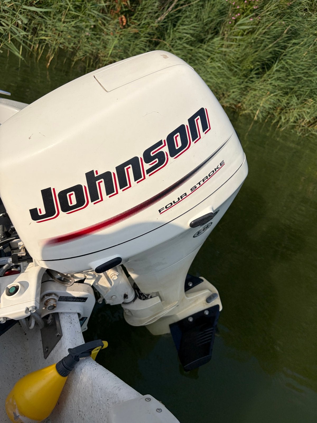 Johnson 15 pk 4-takt buitenboordmotor, Watersport en Boten, Buiten- en Binnenboordmotoren, Ophalen, 10 tot 30 pk, Gebruikt, Elektrische start