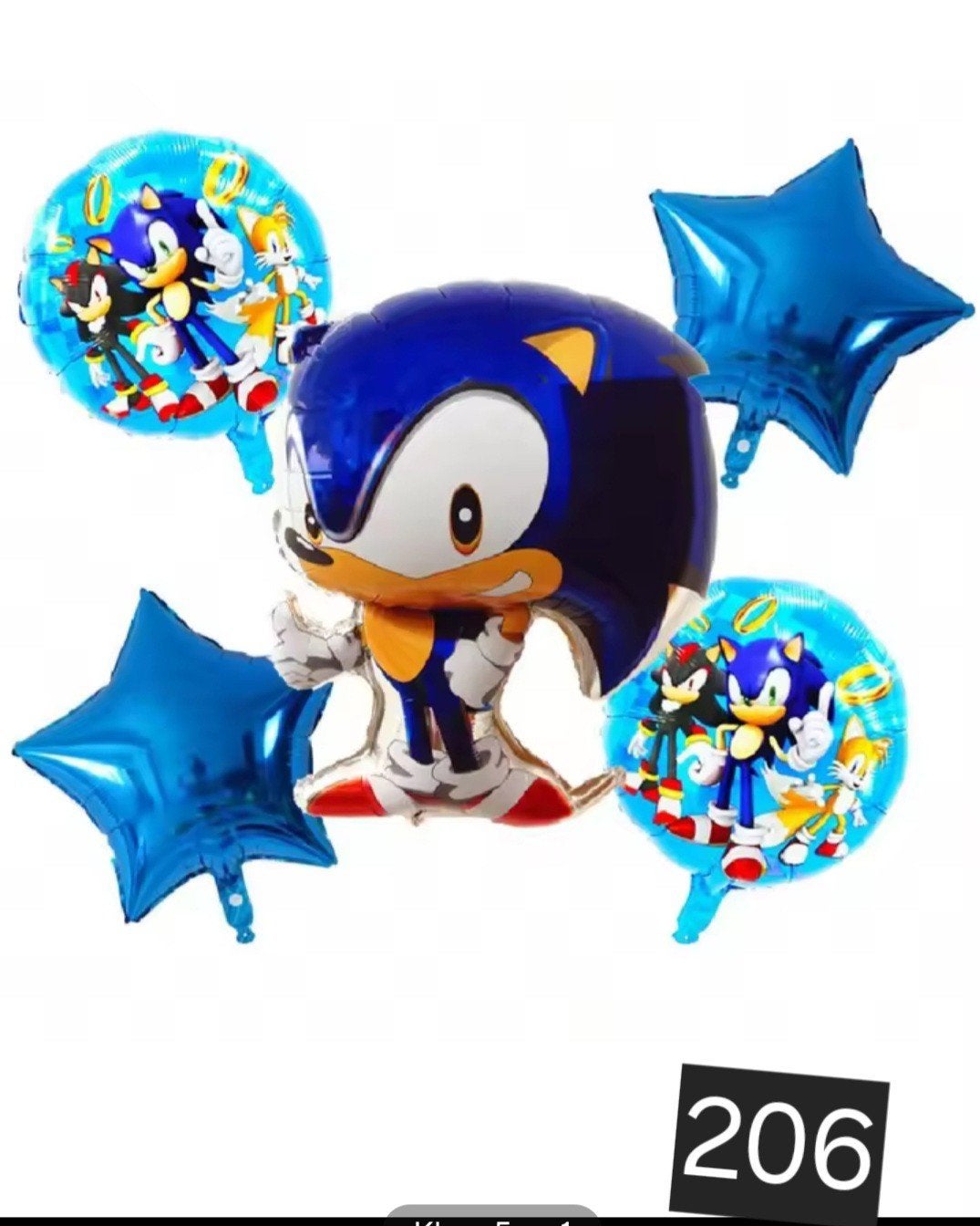 Sonic the Hedgehog Ballonnen Set - Nieuw Feestartikel, Hobby en Vrije tijd, Ophalen of Verzenden, Nieuw, Feestartikel, Verjaardag
