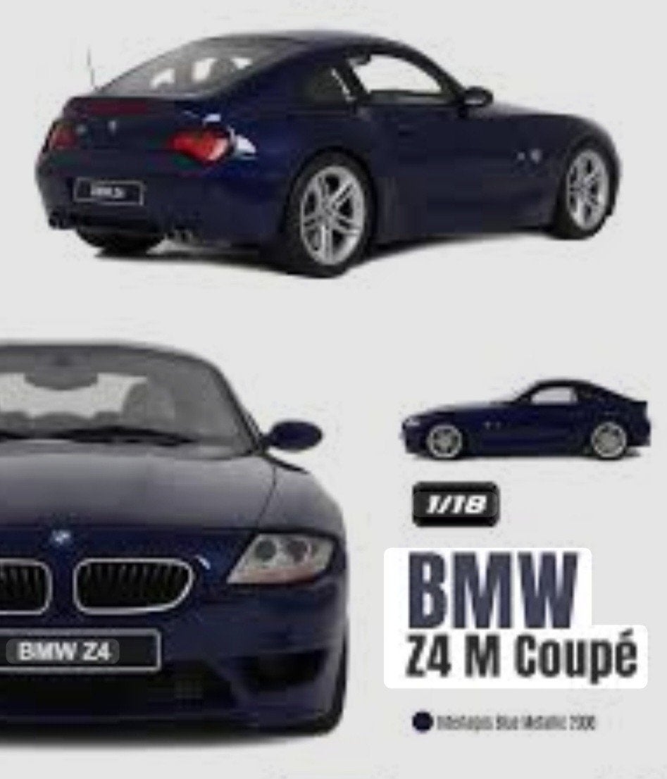 1:18 BMW Z4 M Coupé uit 2006 Blauw metallic Ottomobile, Ophalen of Verzenden, Nieuw, Auto, OttOMobile