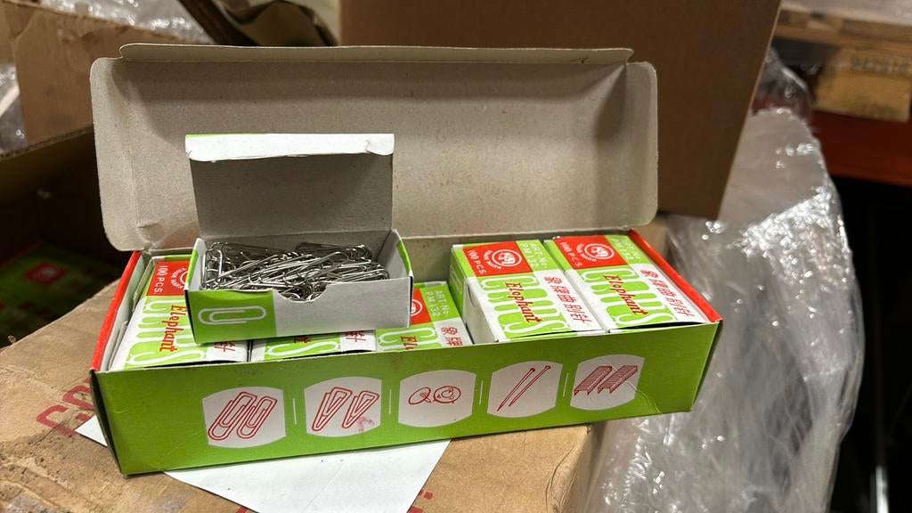 Partij pallet paperclips, Ophalen, -, -, Nieuw
