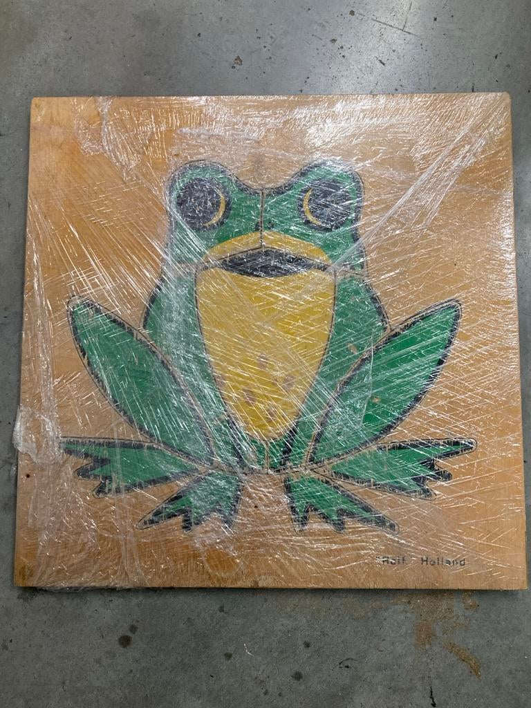 Houten Puzzel Kikker, Antiek en Kunst, Ophalen of Verzenden