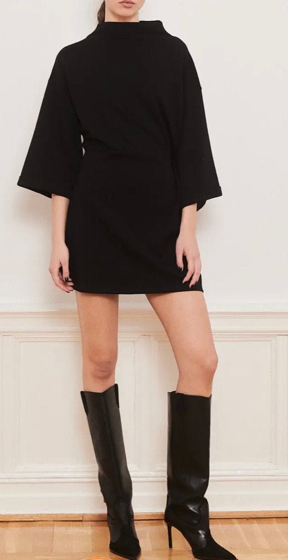 Iben Elle dress black M, Kleding | Dames, Ophalen of Verzenden, Zo goed als nieuw, Zwart, Boven de knie