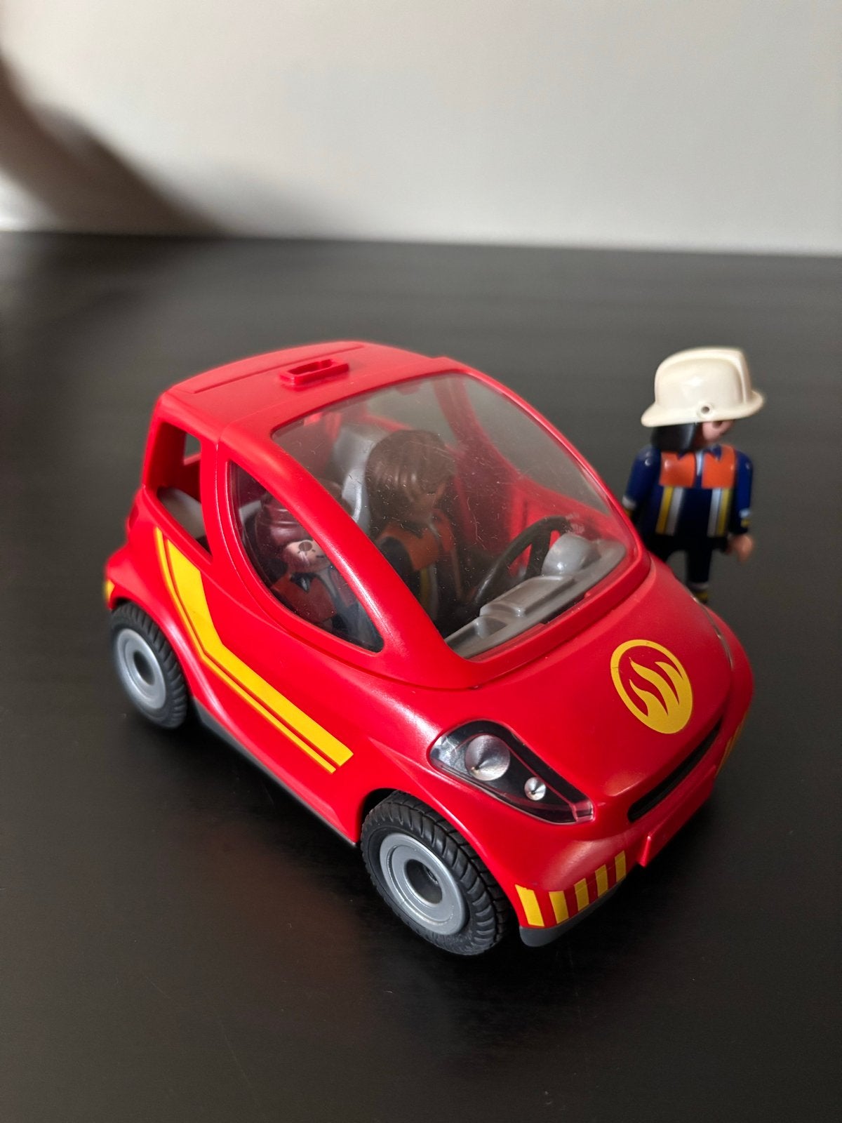 Playmobil brandweerauto met figuren, Ophalen of Verzenden, Gebruikt