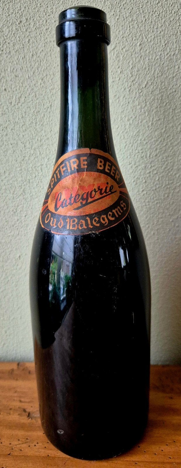 Zeldzaam historische bierfles Spitfire Beer Oud Balegems  BE, Verzamelen, Ophalen of Verzenden, Zo goed als nieuw, Flesje(s), Overige merken