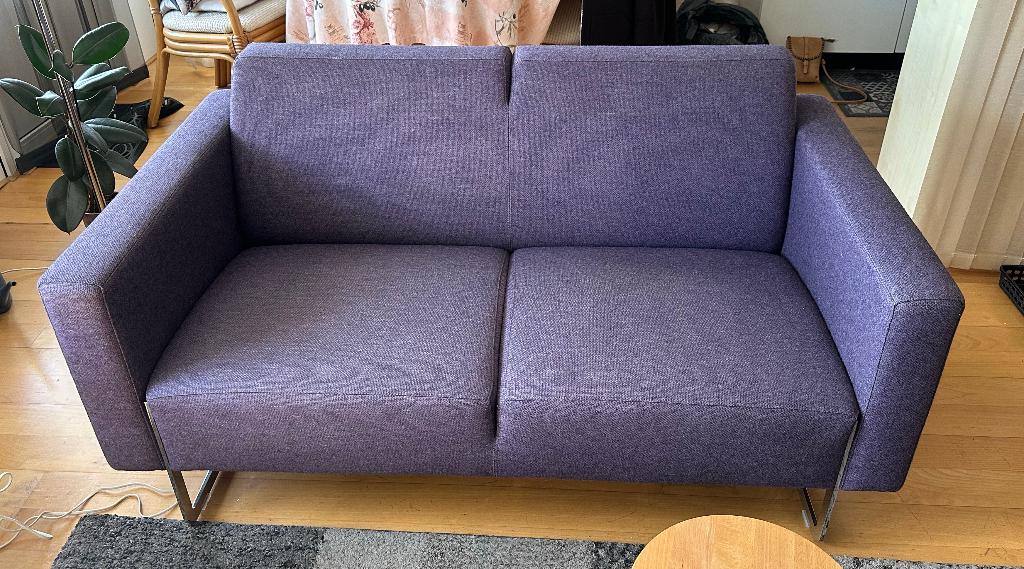 Artifort Mare 2-Zits Bank Paars, Ophalen, Tweepersoons, 75 tot 100 cm, Zo goed als nieuw