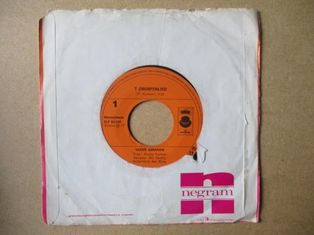 s0624 vader abraham - t smurfenlied 2, Cd's en Dvd's, Vinyl Singles, Ophalen, Gebruikt, Overige genres, 7 inch