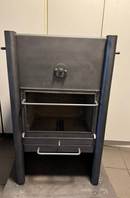Harrie Leenders houtkachel HL 4, Huis en Inrichting, Kachels, Ophalen, Houtkachel, Zo goed als nieuw, Vrijstaand