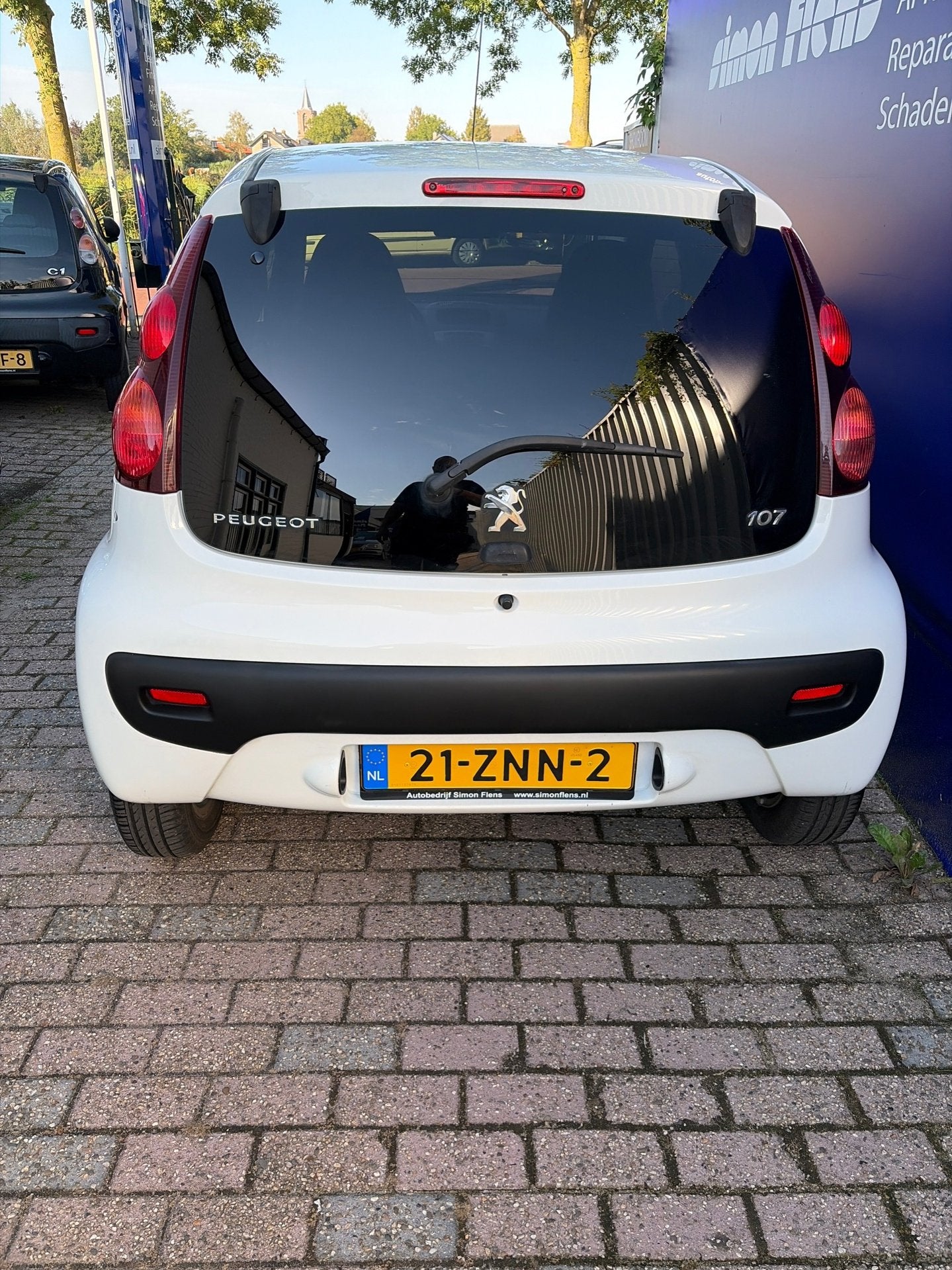 Peugeot 107 1.0 Active*Automaat*Airco*, Auto's, Euro 5, Stof, Gebruikt, Zwart