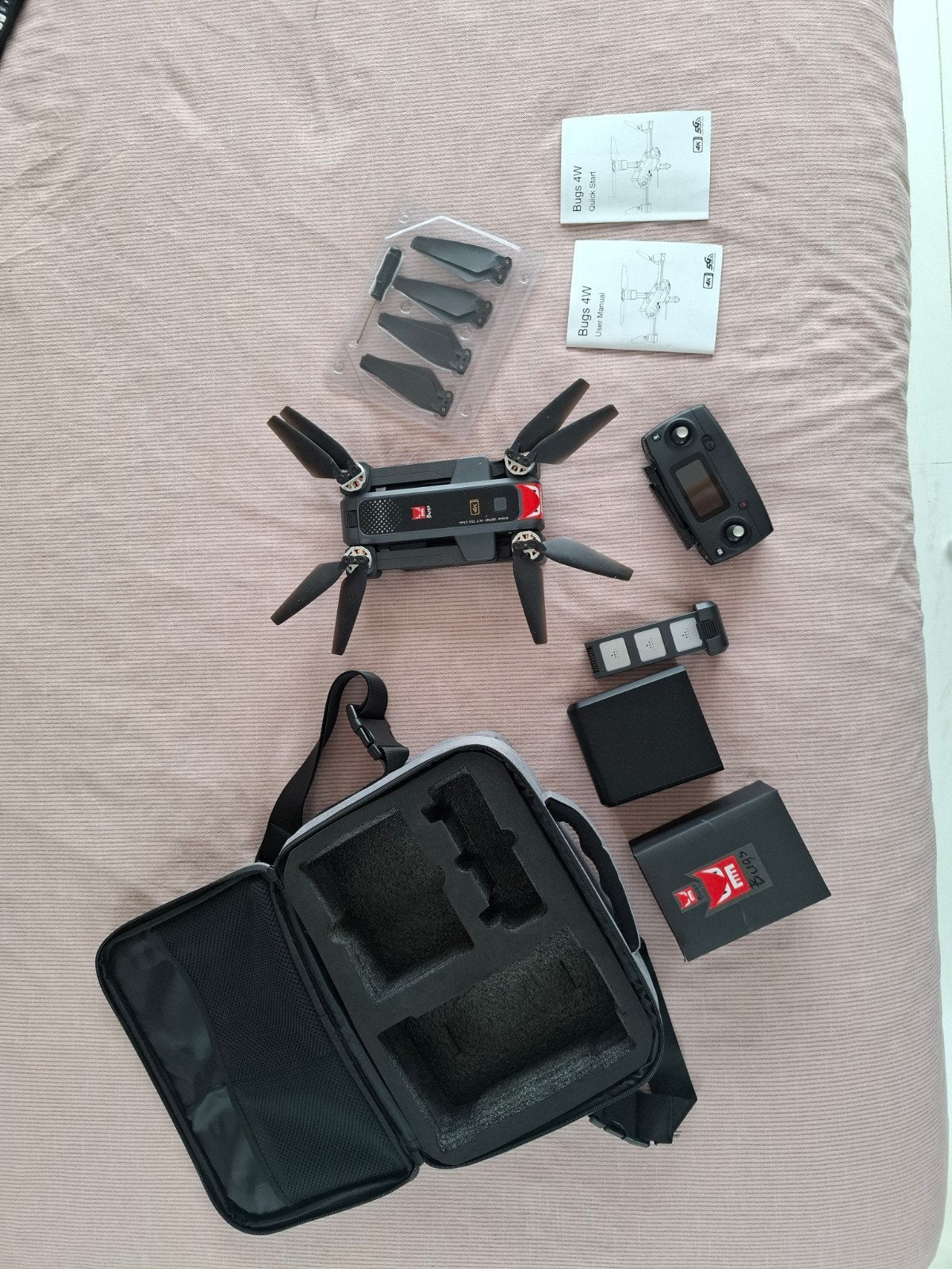 MJx Bugs 4W drone met 4K camera en draagtas, 250 tot 900 gram, Cameradrone, Overige merken, Zo goed als nieuw