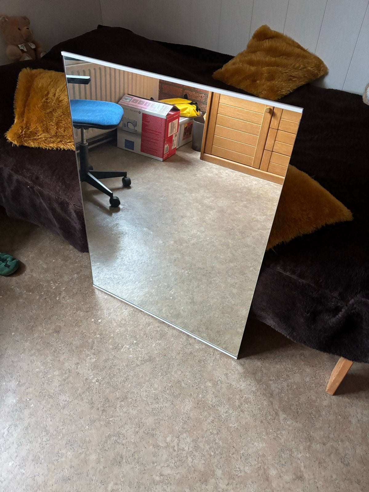 Grote spiegel 71,5 x 96,5 cm, Huis en Inrichting, Ophalen, Gebruikt, Minder dan 100 cm, Rechthoekig