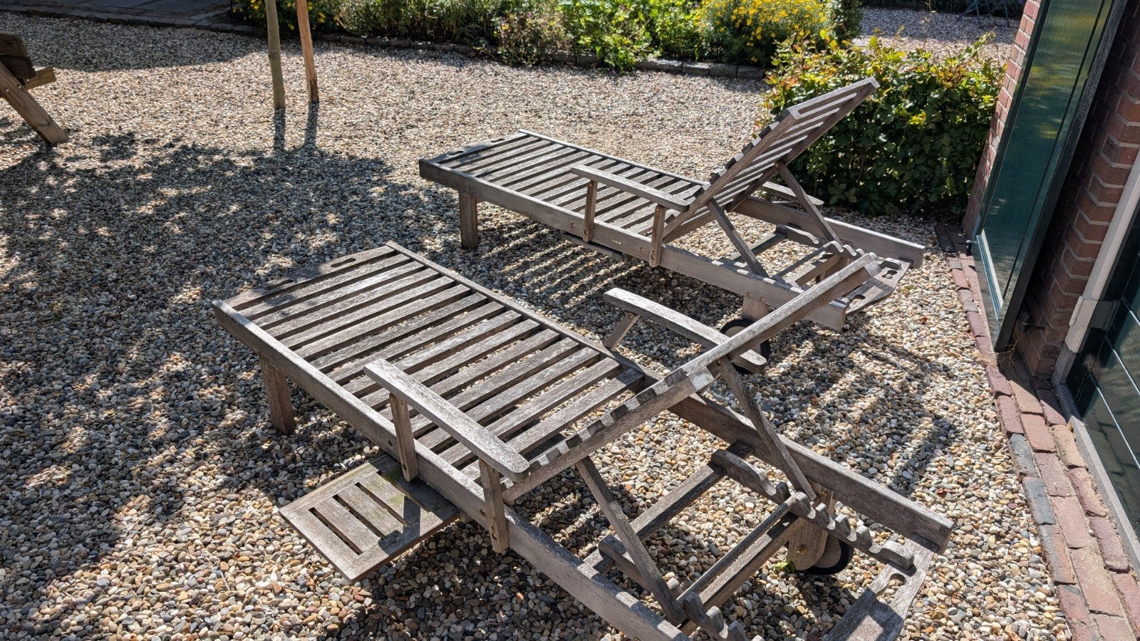 ligbedden tuin, Ophalen, Gebruikt, Hout