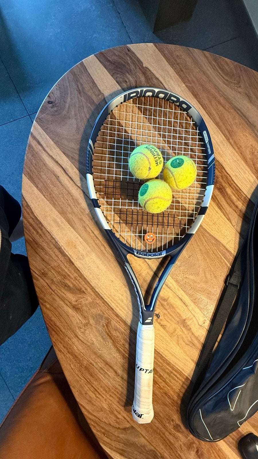 Babolat tennisracket met hoes en ballen, Gebruikt, Racket, Babolat, Ophalen