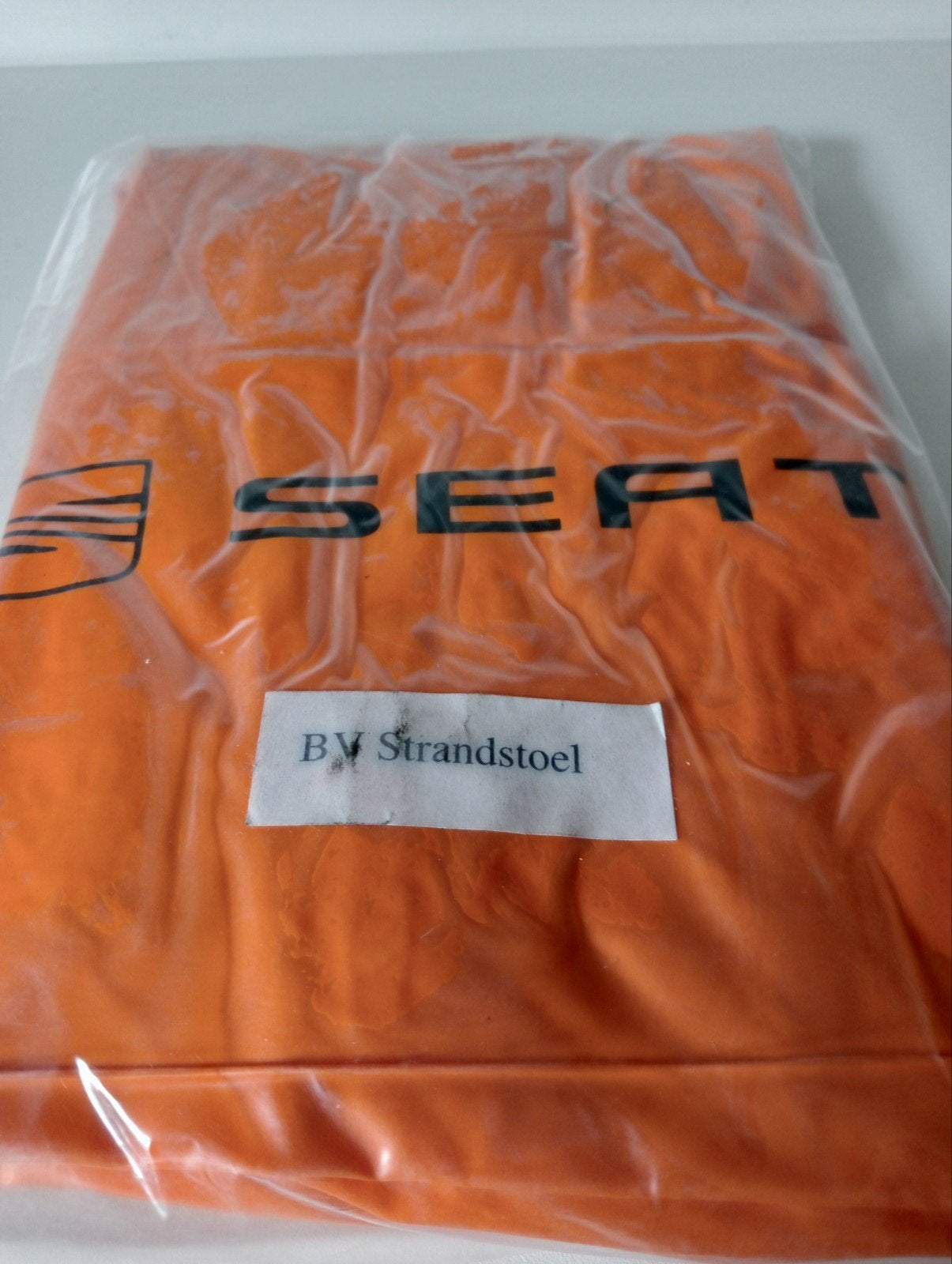 Nieuwe SEAT strandstoel - Oranje opvouwbaar, Ophalen of Verzenden, Nieuw, Overige typen