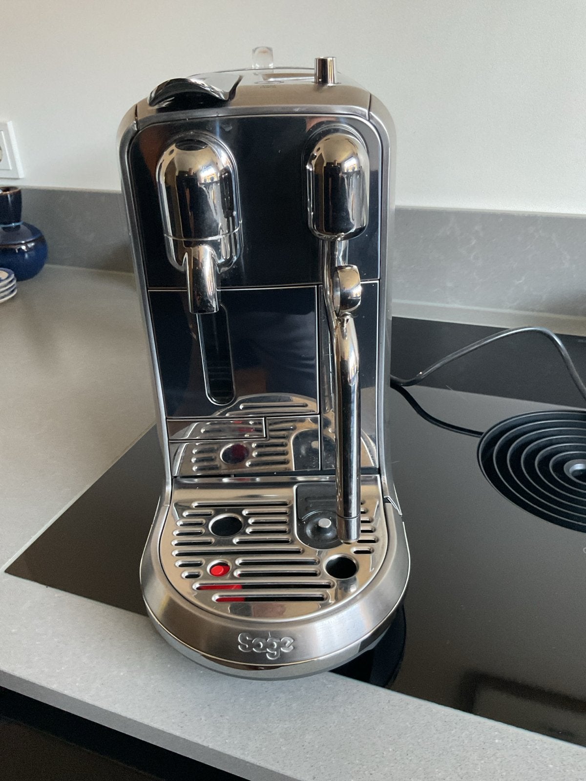 Nespresso Sage Creatista Plus Silver Koffiemacine, Verzenden, Koffiemachine, Zo goed als nieuw, 2 tot 4 kopjes
