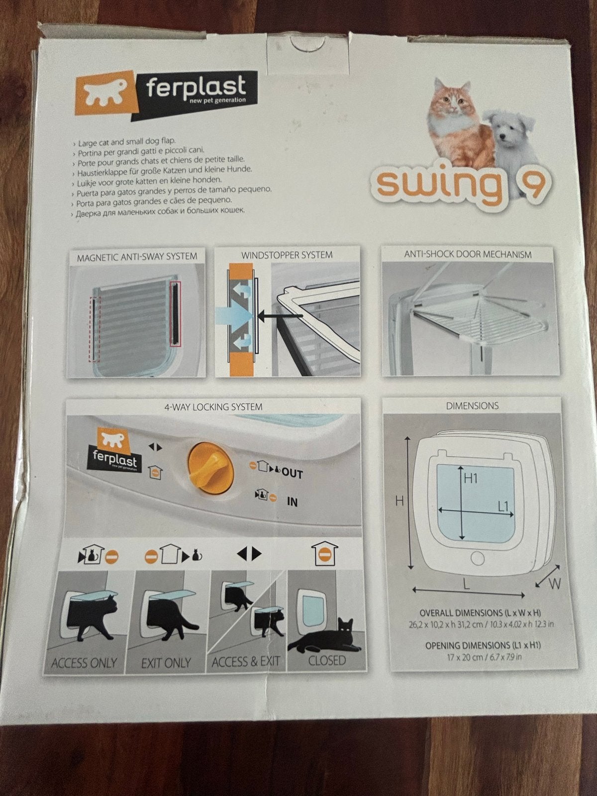 Swing 9 kattenluik, Dieren en Toebehoren, Ophalen, Nieuw
