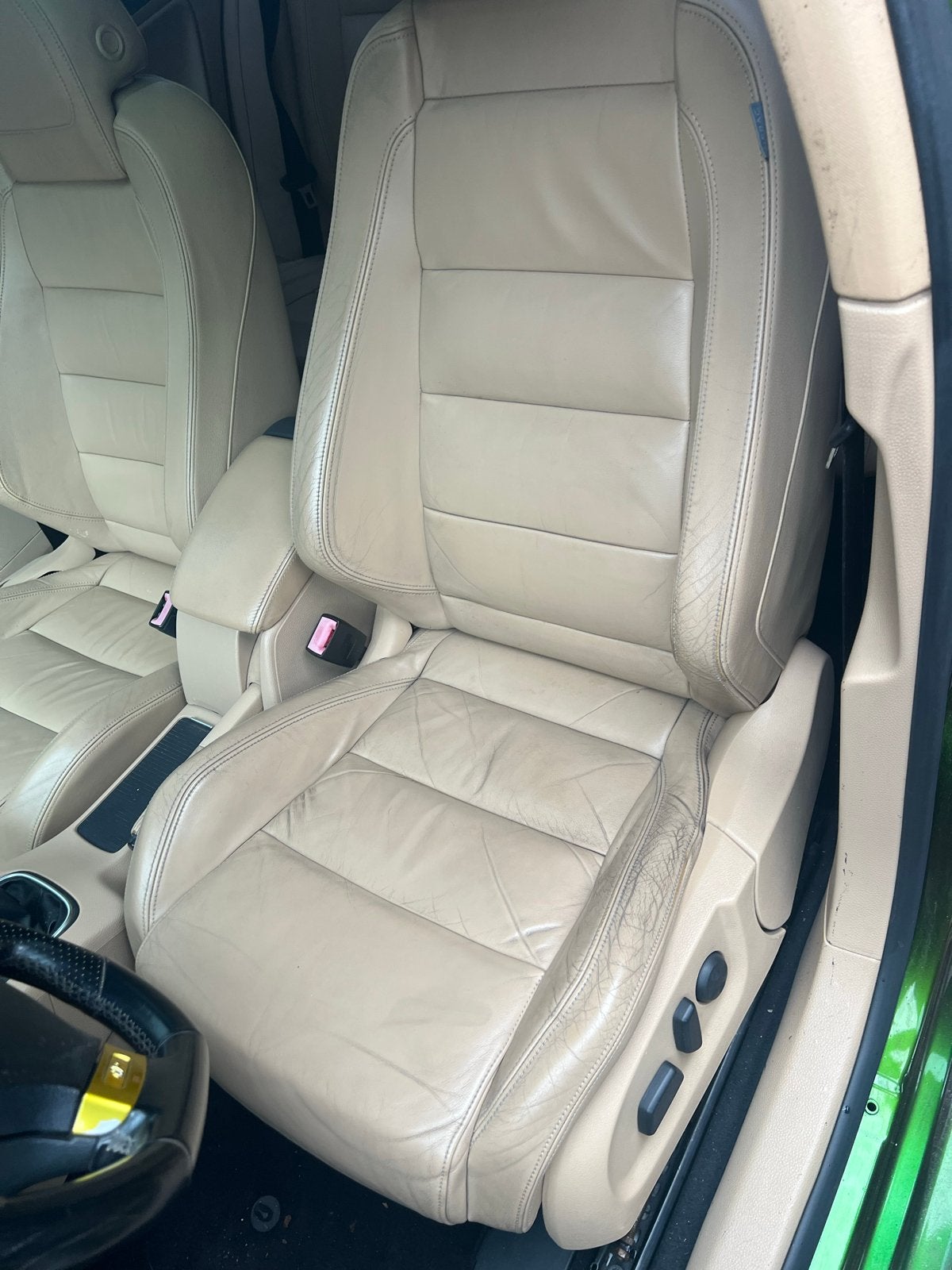 RECARO crème leder interieur Golf 5 (elektrisch, verwarmd), Auto-onderdelen, Ophalen, Gebruikt, Volkswagen