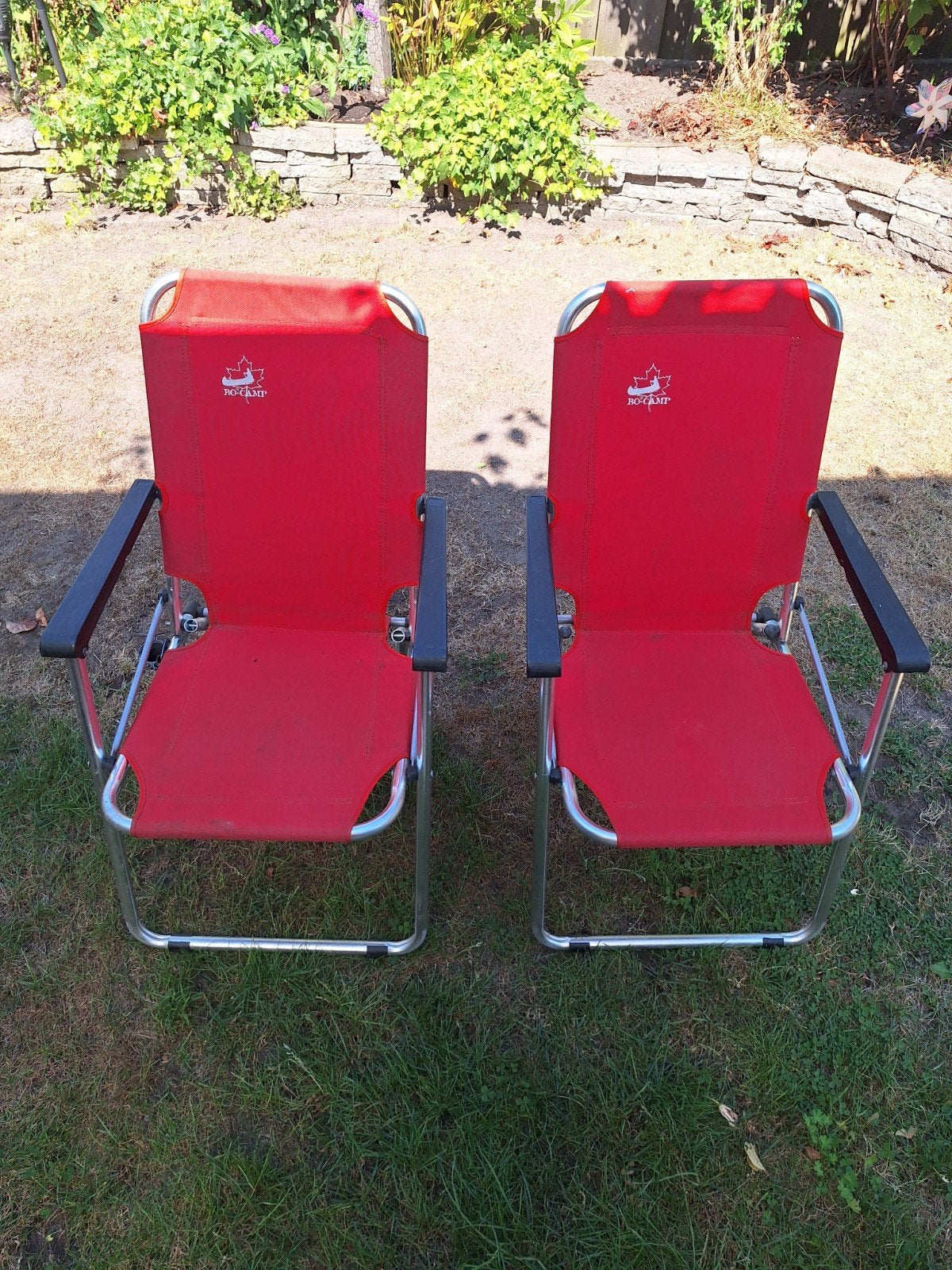 2 rode kinder klapstoeltjes, Ophalen, Gebruikt, Campingstoel