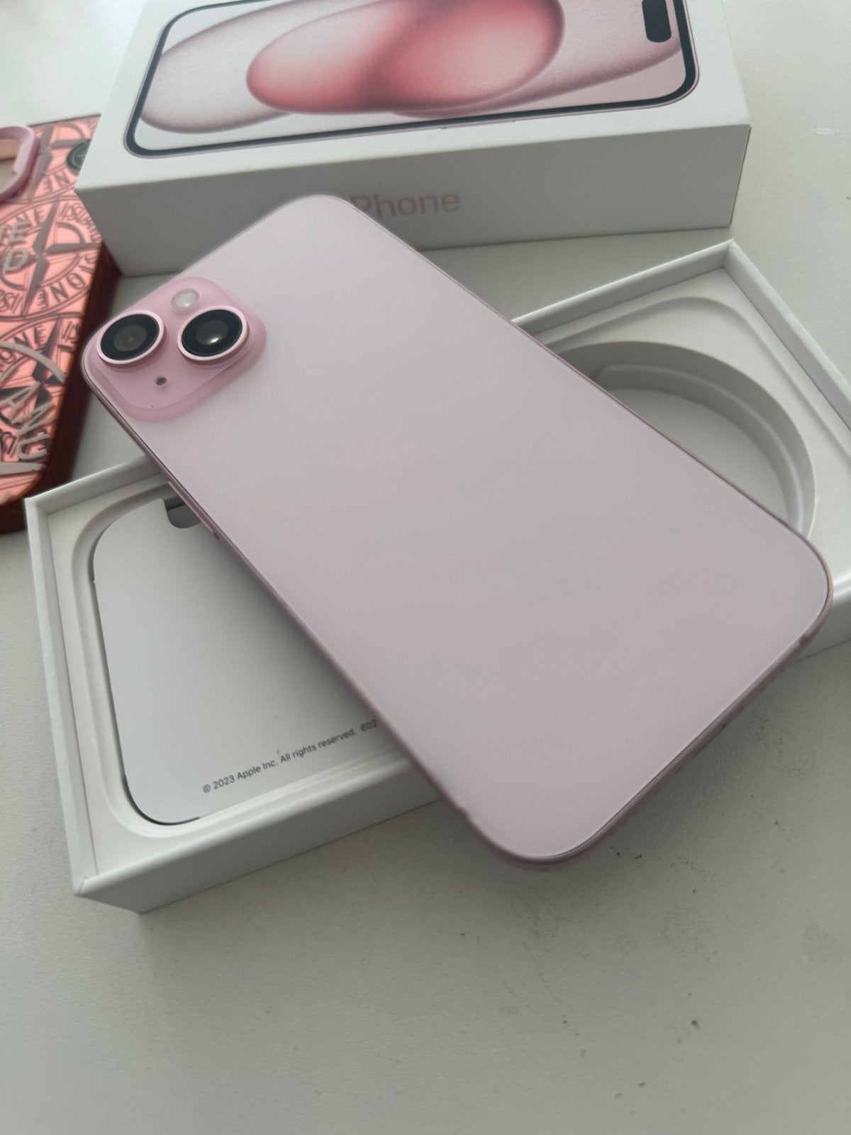 IPHONE 15 COMPLEET IN DOOS 128 GB, 128 GB, IPhone 15, Ophalen of Verzenden, Zo goed als nieuw
