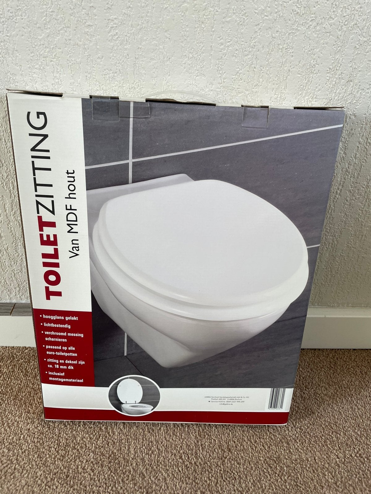 WC Zitting-Hout., Ophalen of Verzenden, Nieuw, Toilet