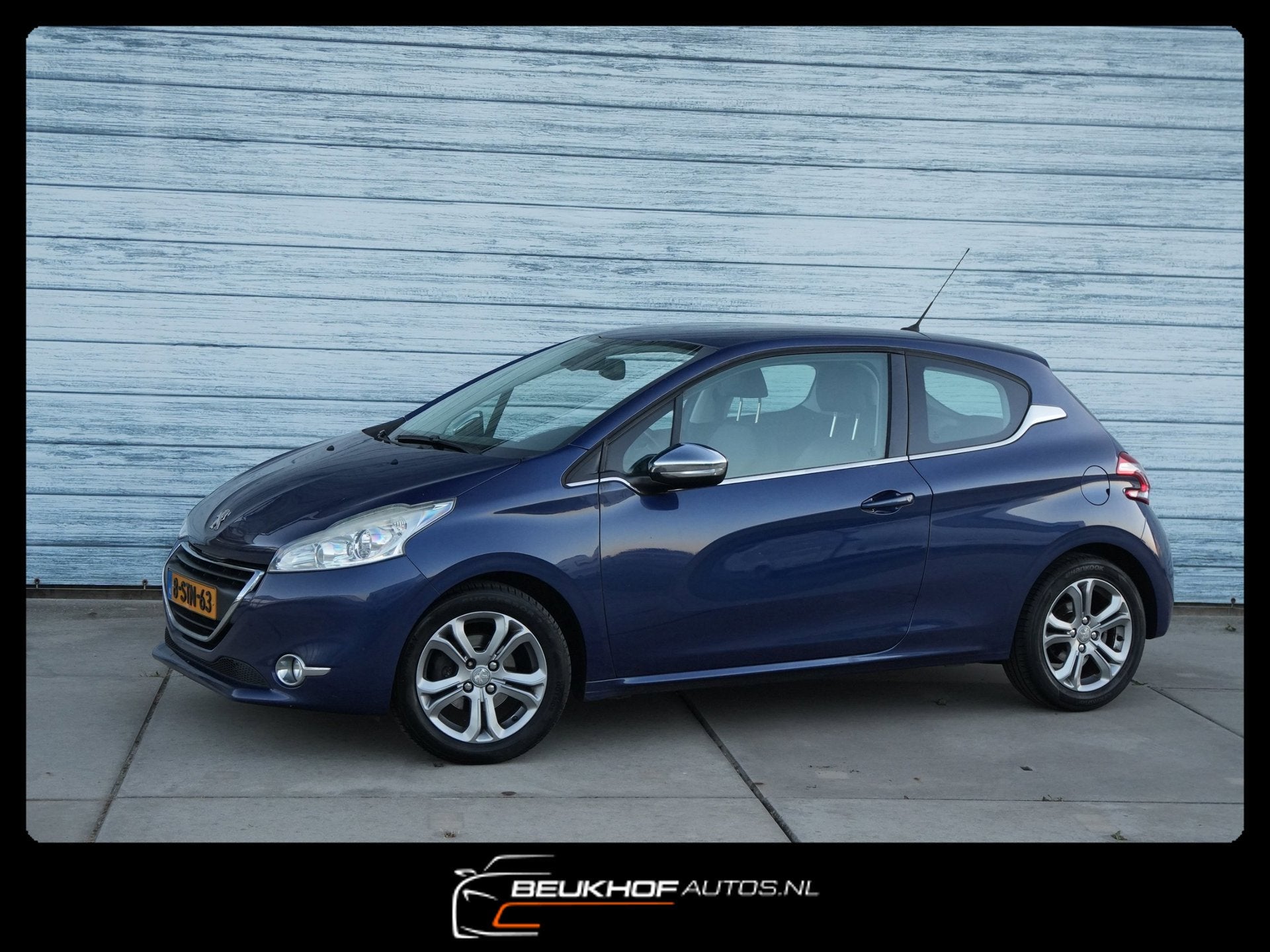 Peugeot 208 1.6 VTi Allure Navi Half Leer Cruise Airco Ecc, Auto's, Peugeot, Voorwielaandrijving, Euro 5, Gebruikt, Zwart