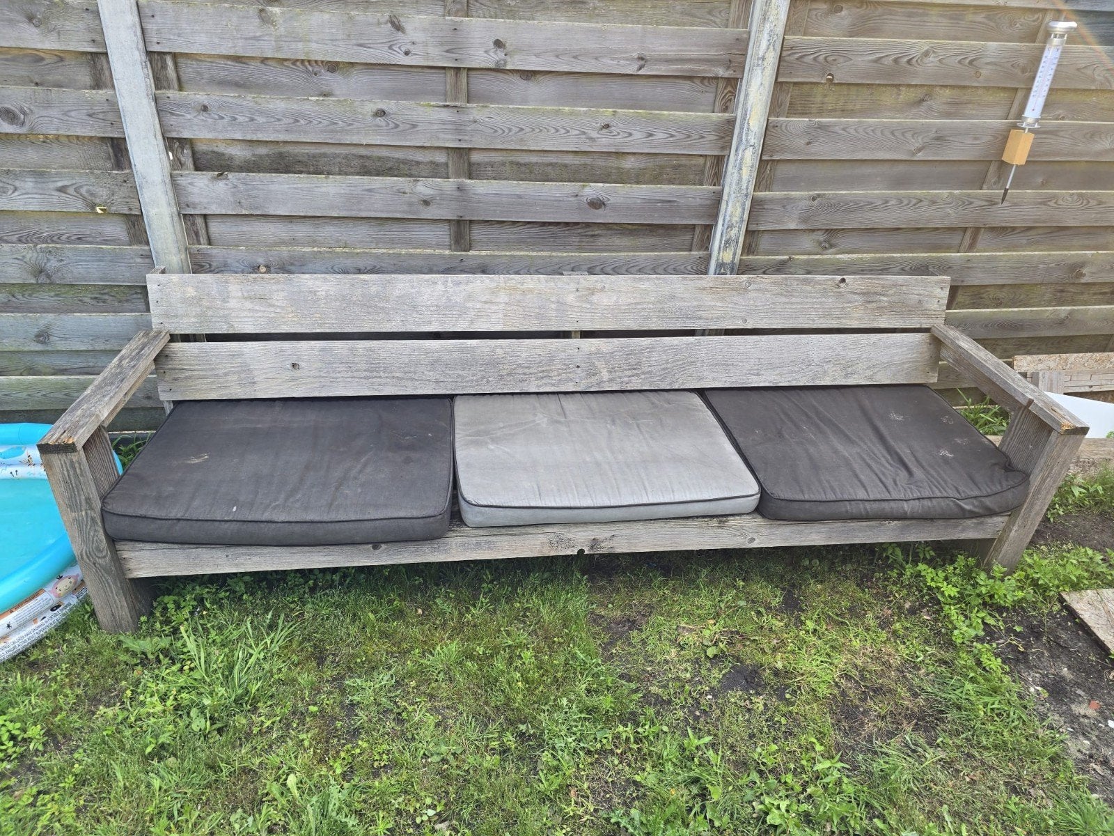 Tuinbank inclusief kussens GRATIS, Ophalen, Gebruikt, Hout