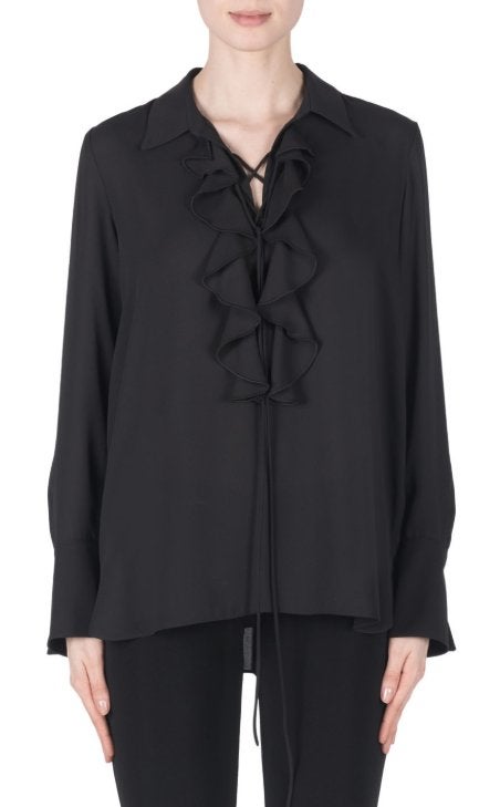 Joseph Ribkoff chique zwarte blouse mt 38 valt 40/42