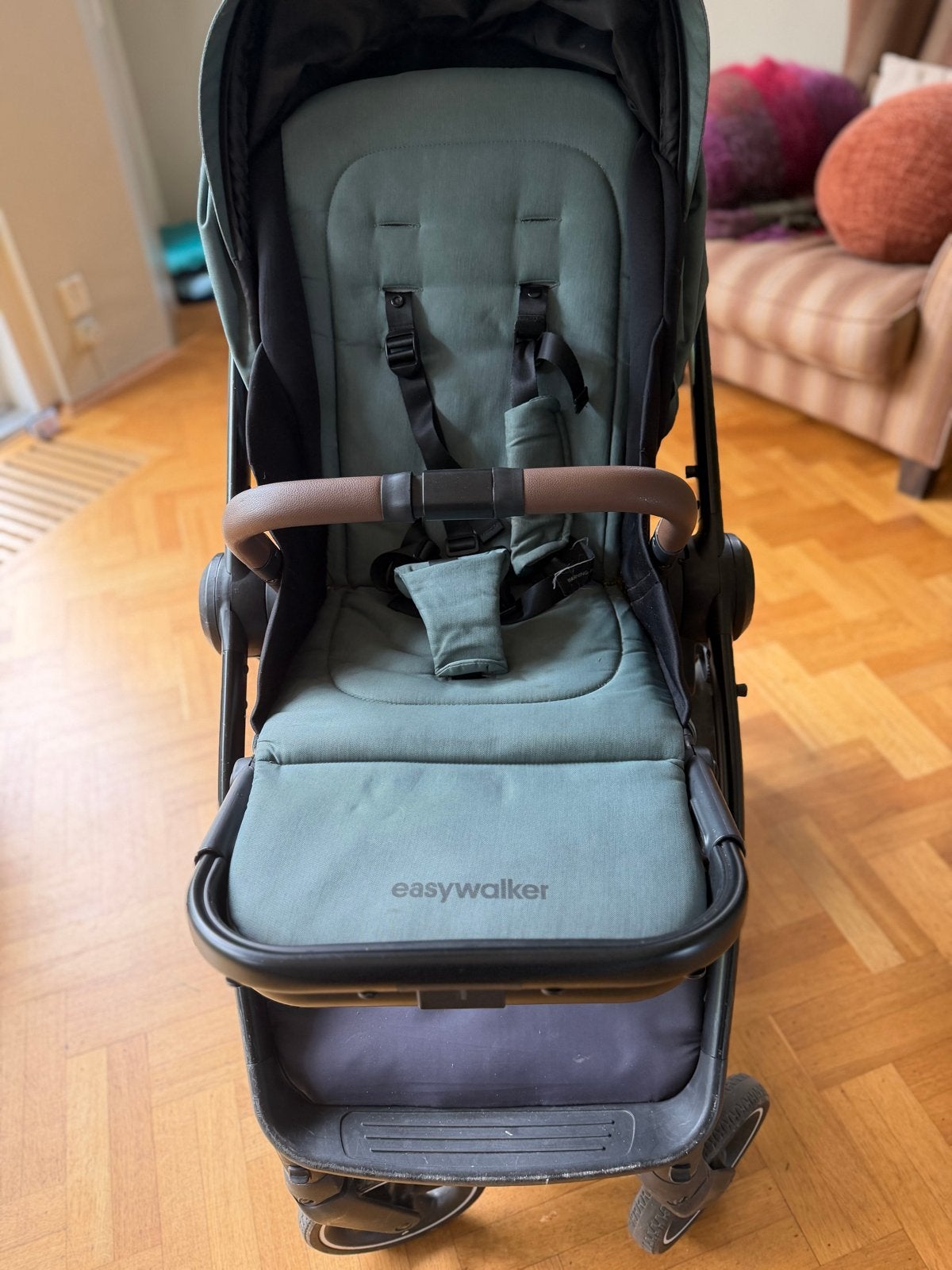 Easywalker Rudey kinderwagen in Forest Green met voetenzak, Ophalen of Verzenden, Gebruikt, Kinderwagen, Overige merken
