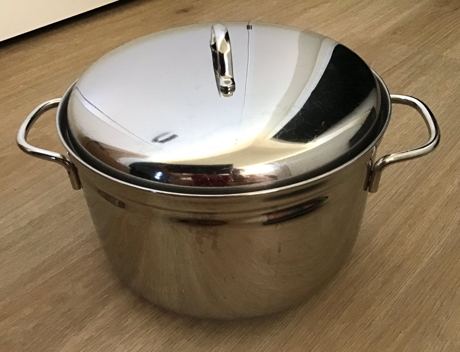BK soeppan 6 liter (doorsnede 24 cm), Huis en Inrichting, Keuken | Potten en Pannen, Ophalen of Verzenden, Zo goed als nieuw, Rvs