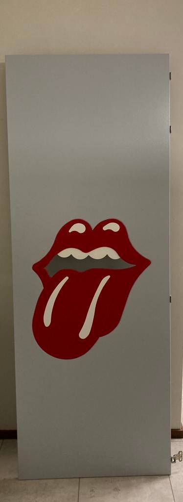 Rolling Stones kastdeur, Doe-het-zelf en Verbouw, Deuren en Horren, Ophalen, Gebruikt, Minder dan 80 cm, Binnendeur