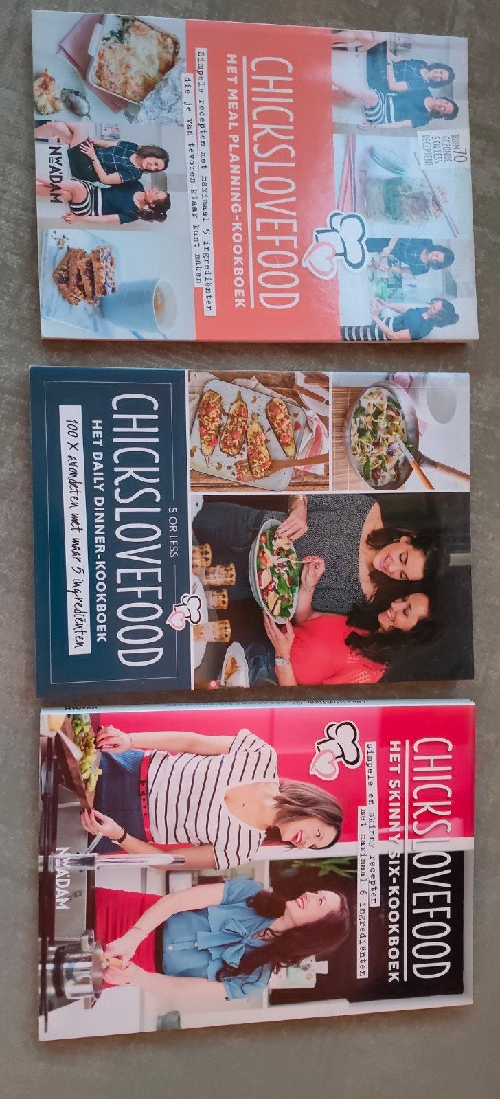 3 Chicks love food boeken, Ophalen of Verzenden, Zo goed als nieuw, Tv-serie