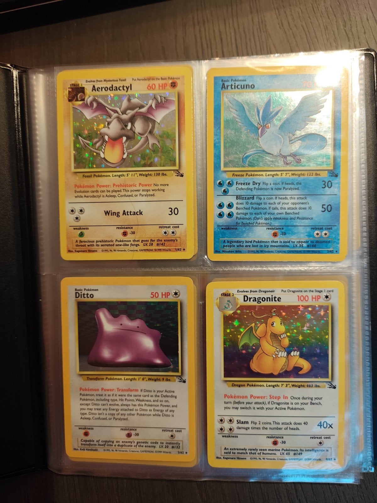 Fossil Set Pokémon Kaarten compleet Uitstekende Staat, Ophalen of Verzenden, Zo goed als nieuw, Meerdere kaarten