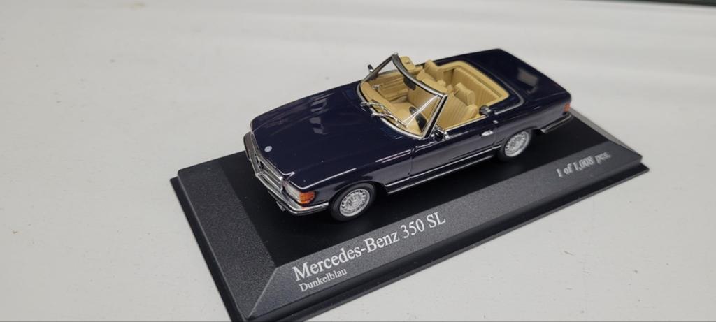 Minichamps 1971 Mercedes 350 SL, Ophalen of Verzenden, Zo goed als nieuw, Auto, MiniChamps