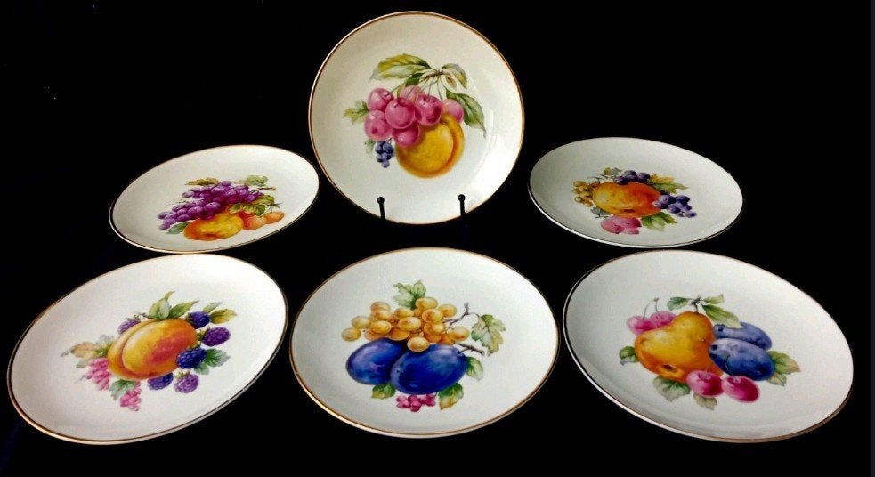 Vintage borden van Thomas Ivory Bavaria, Ophalen of Verzenden