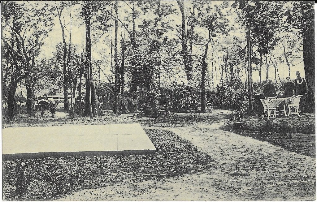 Bellingwolde, Hotel Reiderland, Tuinaanzicht, veldwachter, Verzenden, 1920 tot 1940, Ongelopen, Groningen