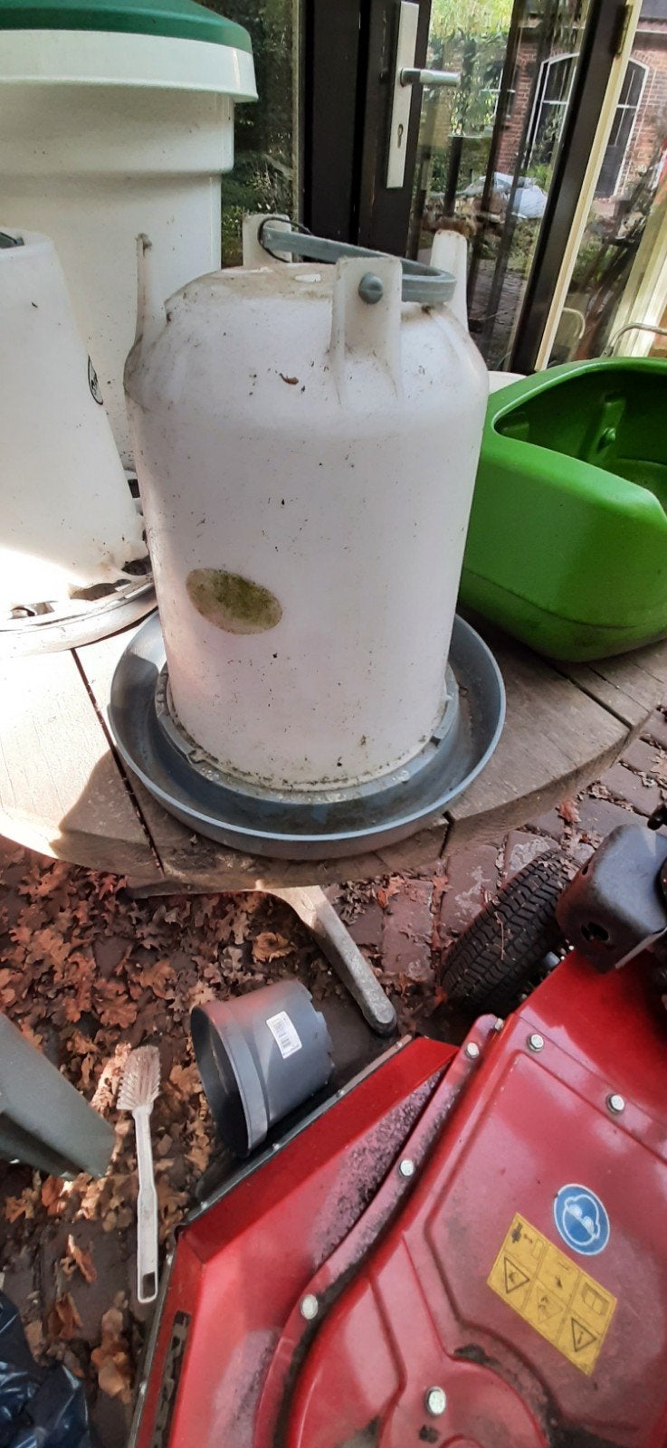Waterbak voor kippen, Ophalen, Gebruikt, Drinken en Voederen
