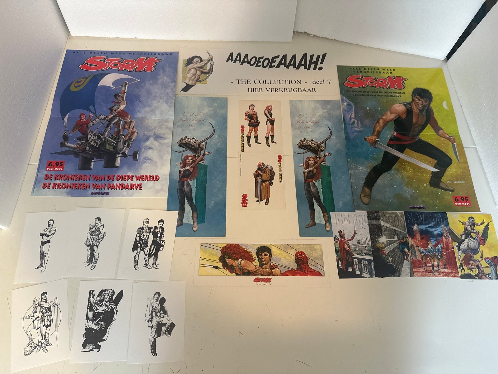 Storm verzameling: posters, stickers, kaarten. Don Lawrence, Meerdere stripboeken, Ophalen of Verzenden, Zo goed als nieuw