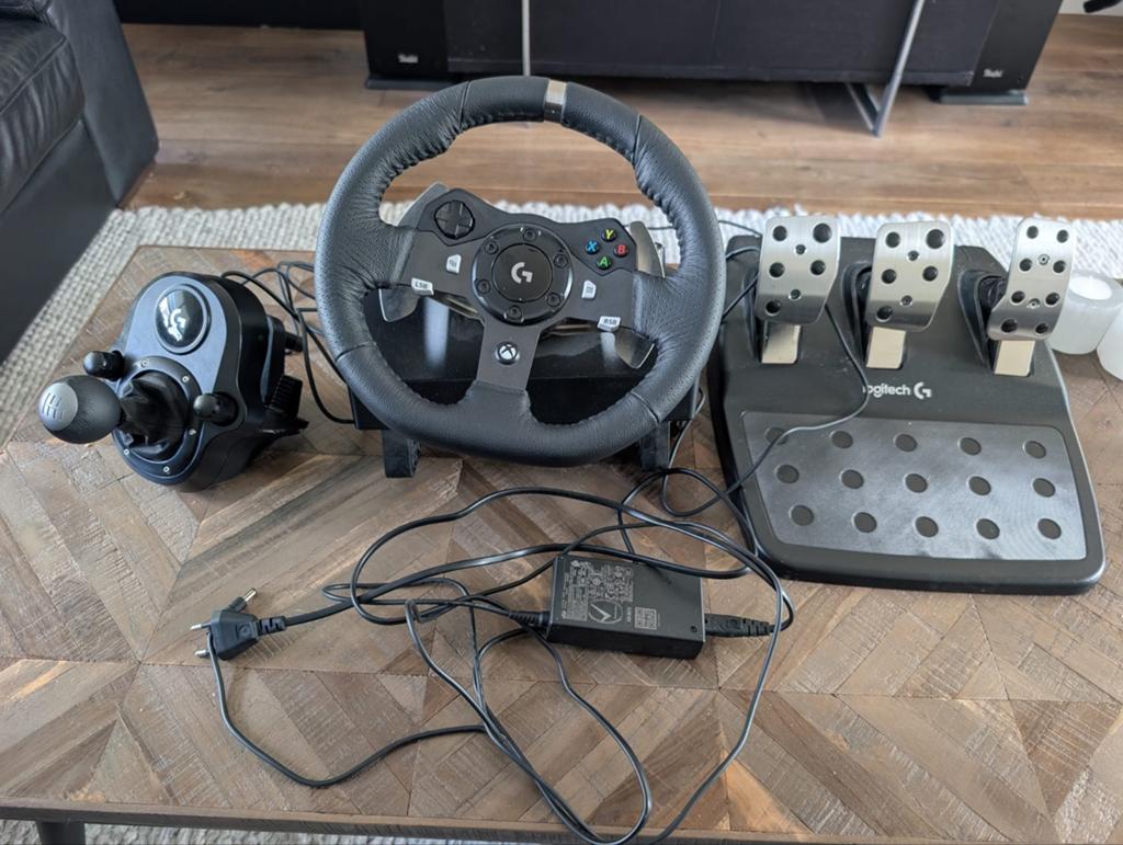 Logitech g920 + shifter, Racestuur, Xbox, Force feedback, Ophalen of Verzenden