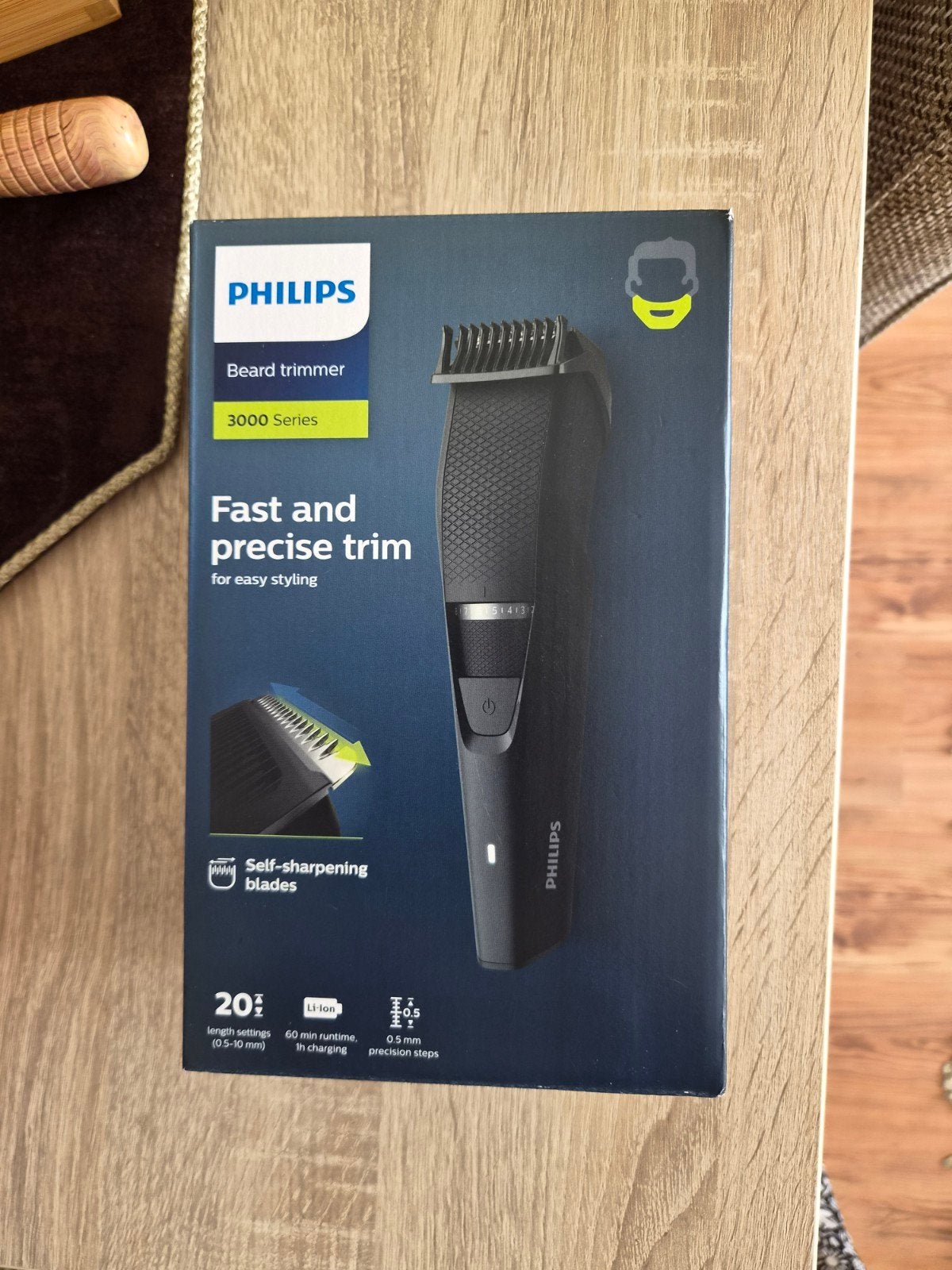 Philips Baardtrimmer 3000 Series - Snel en nauwkeurig, Ophalen of Verzenden