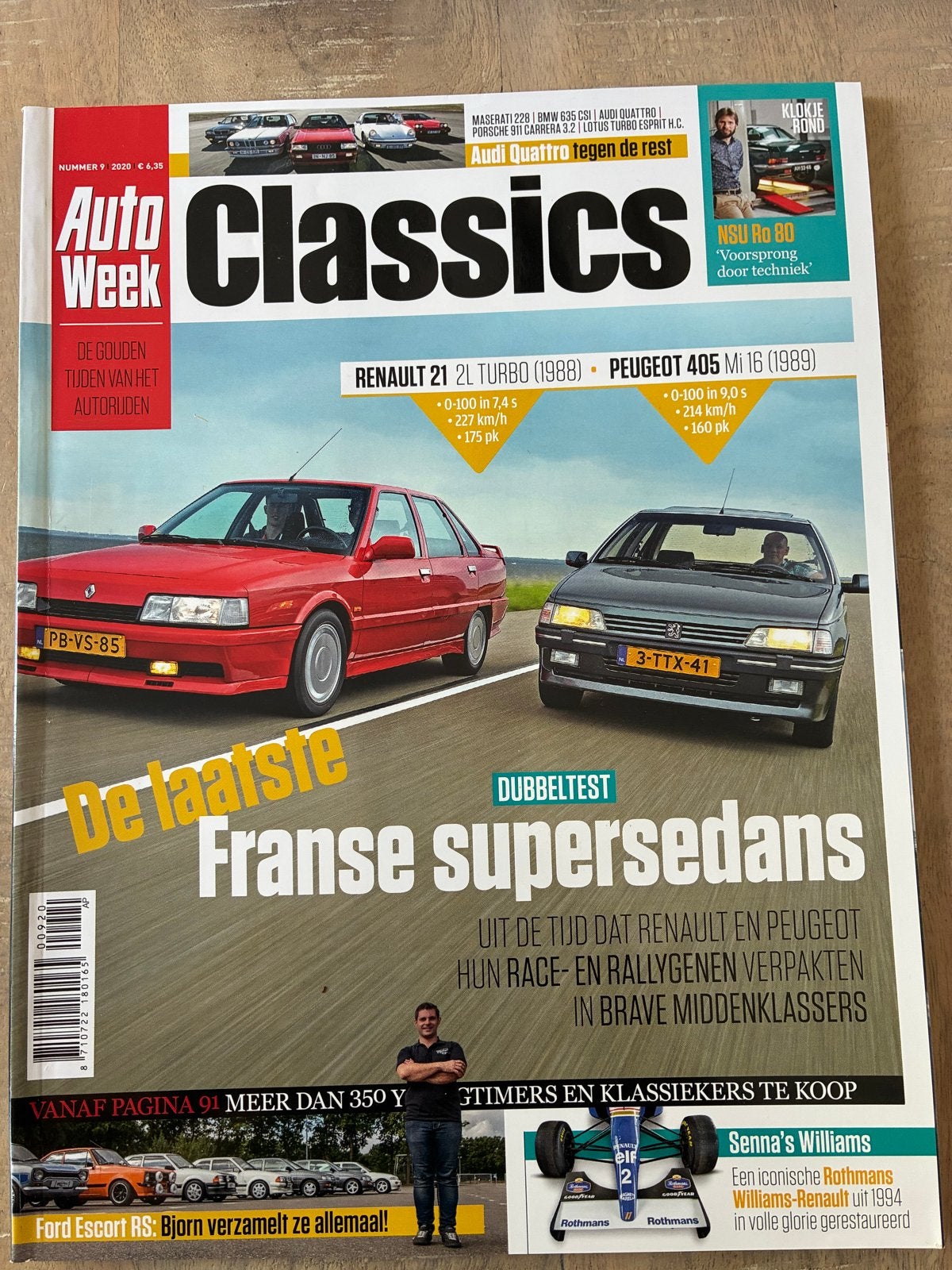 AutoWeek Classics: Renault 21 Turbo & Peugeot 405 Mi16, Ophalen of Verzenden, Gelezen, Algemeen