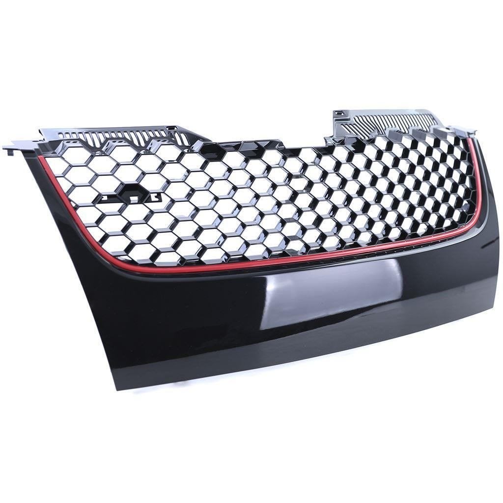 Honingraat Grill Rode Bies Geschikt Voor Vw Golf 5 GTI, Verzenden, Automotive Parts, A.parts@hotmail.nl, Trasmolenlaan 12 3447 GZ Woerden